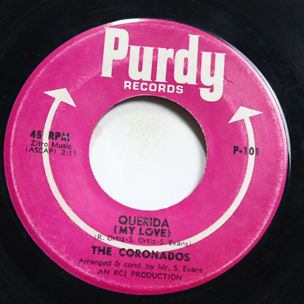 CORONADOS - QUERIDA‎ / LOVE ME WITH ALL YOUR HEART - LATIN ROCK 45